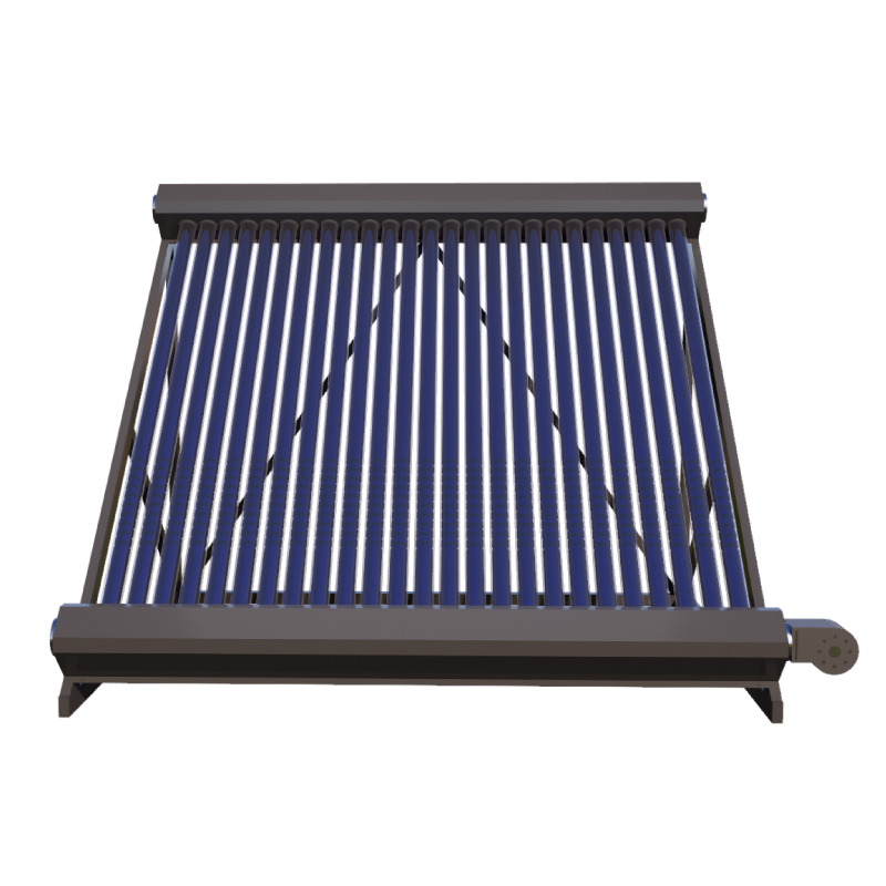 Солнечный воздушный коллектор с двухпроходной вакуумной трубкой