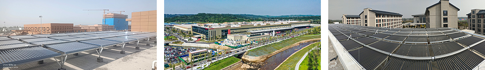 Поперечный вставной вакуумный трубчатый коллектор